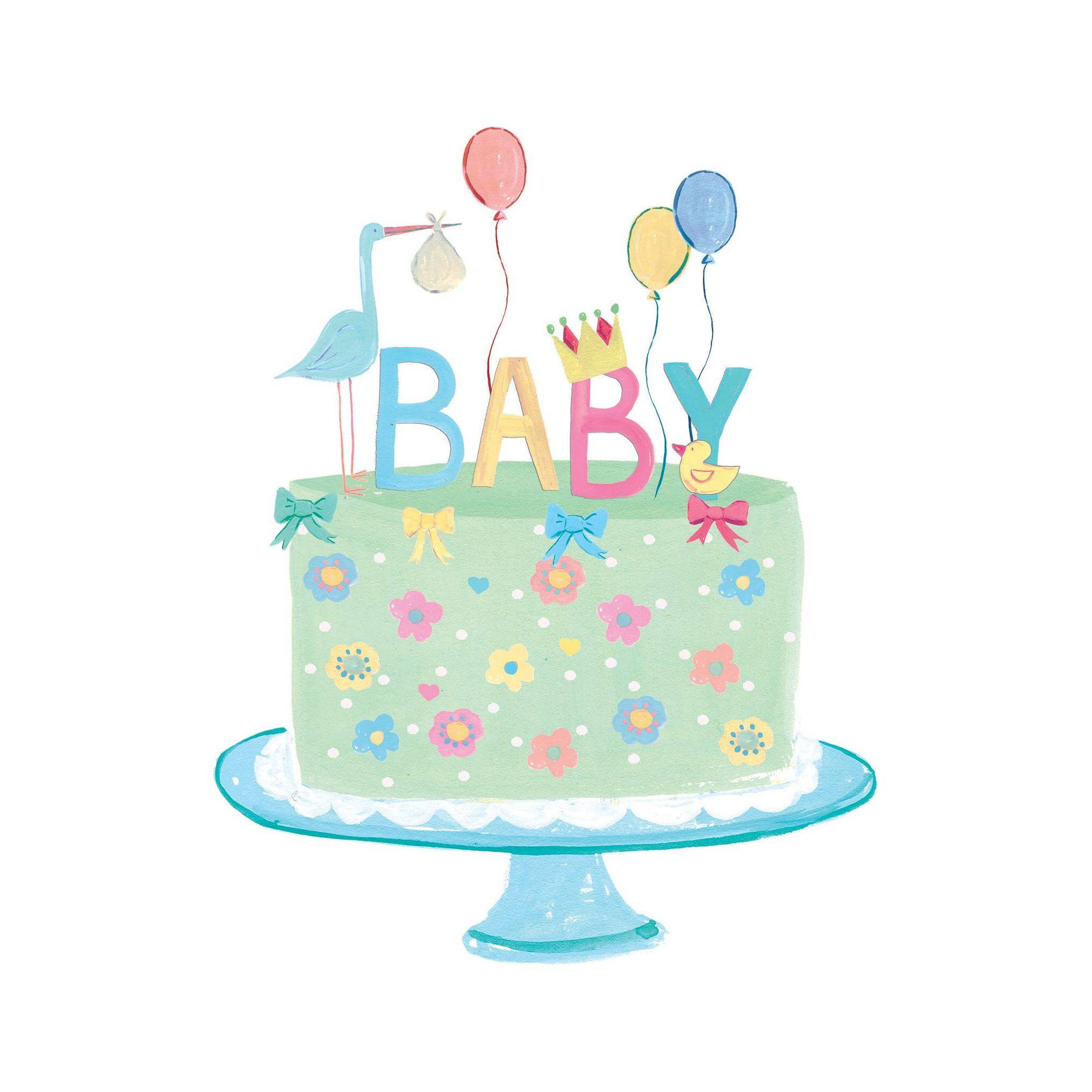Pictura Cake Baby Card from the Everyday Cards collection featuring a cute cake design on a greeting card.
